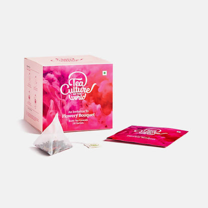Tea Culture Flowery Bouquet Green Tea Bags - Distacart