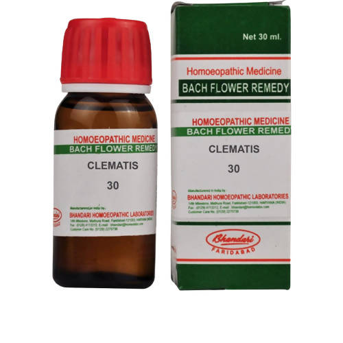 Bhandari Homeopathy Bach Flower Clematis 30 Dilution