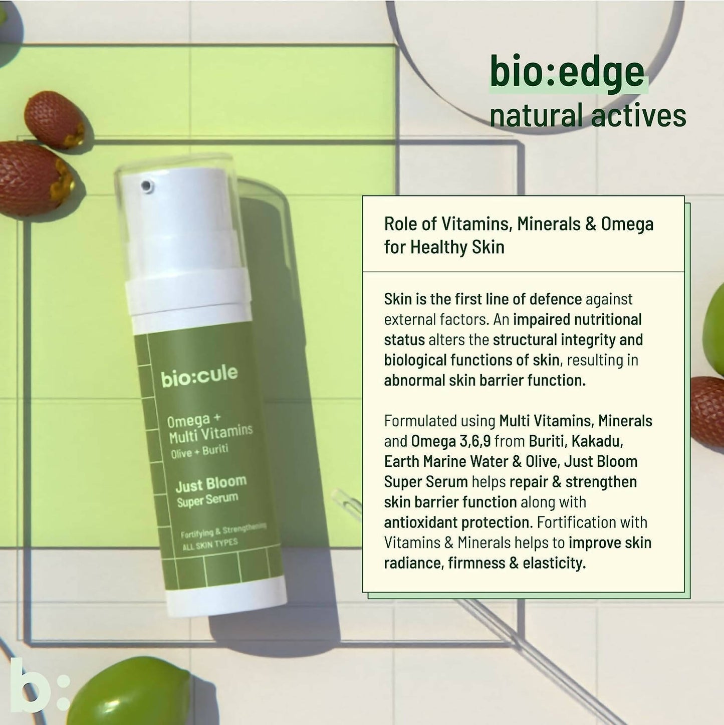 Biocule Just Bloom Super Fortifying Face Serum - Distacart