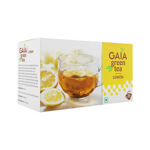 Gaia Green Tea Bags–Lemon - Distacart
