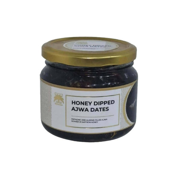 Ajfan Almond and Pistachio Stuffed Ajwa Dates Dipped in Saffron Honey - Distacart