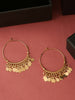 NVR Women Gold Plated Hoop Earrings - Distacart