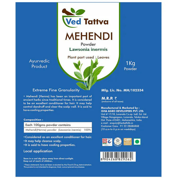 Ved Tattva Mehendi Powder - Distacart