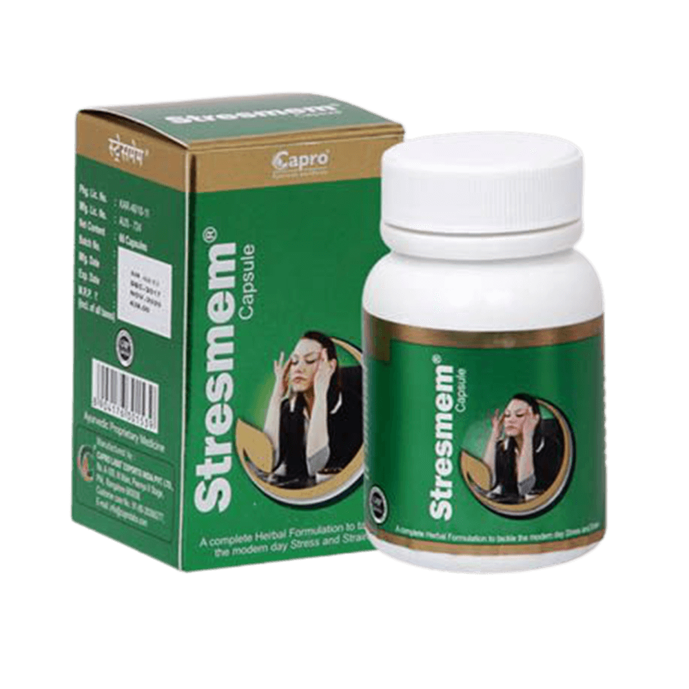 Capro Ayurveda Stresmem Capsule - Distacart