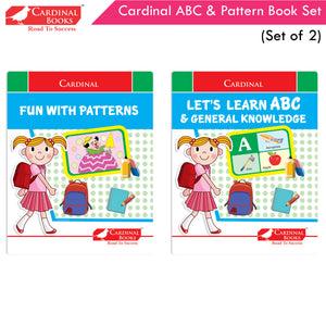 Cardinal ABC & Pattern Book Set (Set Of 2)| Alphabet Picture Book|General Knowledge Book|Pattern Writing Book| Combo Book for Kids| Ages 3-5 Years - Distacart