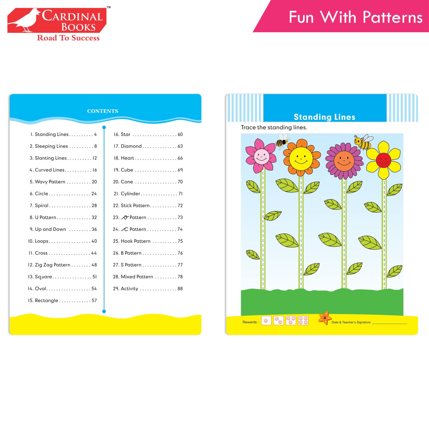 Cardinal ABC & Pattern Book Set (Set Of 2)| Alphabet Picture Book|General Knowledge Book|Pattern Writing Book| Combo Book for Kids| Ages 3-5 Years - Distacart