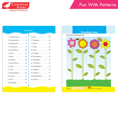Cardinal ABC & Pattern Book Set (Set Of 2)| Alphabet Picture Book|General Knowledge Book|Pattern Writing Book| Combo Book for Kids| Ages 3-5 Years - Distacart