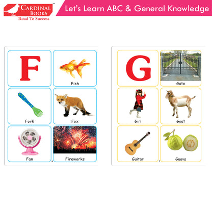 Cardinal ABC & Pattern Book Set (Set Of 2)| Alphabet Picture Book|General Knowledge Book|Pattern Writing Book| Combo Book for Kids| Ages 3-5 Years - Distacart