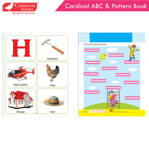 Cardinal ABC & Pattern Book Set (Set Of 2)| Alphabet Picture Book|General Knowledge Book|Pattern Writing Book| Combo Book for Kids| Ages 3-5 Years - Distacart