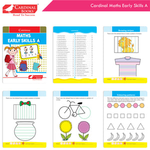 Cardinal Fun Learning Nursery Activity Books Set of 6|Number| Rhymes & Story| Phonic| English & Maths| Colouring Book for Kids Ages 3-4 Years - Distacart
