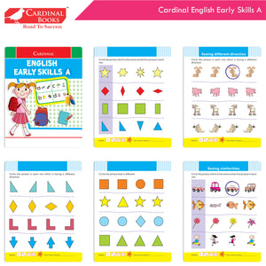 Cardinal Fun Learning Nursery Activity Books Set of 6|Number| Rhymes & Story| Phonic| English & Maths| Colouring Book for Kids Ages 3-4 Years - Distacart