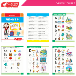 Cardinal Fun Learning Junior KG Activity Books Set of 6|Number| Rhymes & Story| Phonic| English & Maths Skill| Colouring Book For Kids Ages 4-5 Years - Distacart