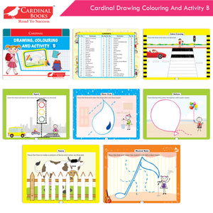 Cardinal Fun Learning Junior KG Activity Books Set of 6|Number| Rhymes & Story| Phonic| English & Maths Skill| Colouring Book For Kids Ages 4-5 Years - Distacart