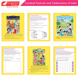 Cardinal General Knowledge Book 2 (Set of 3)|Good Habit B| Festival & Celebration of India| Tell Me More B| Combo Book Set| Ages 3-7 Years - Distacart