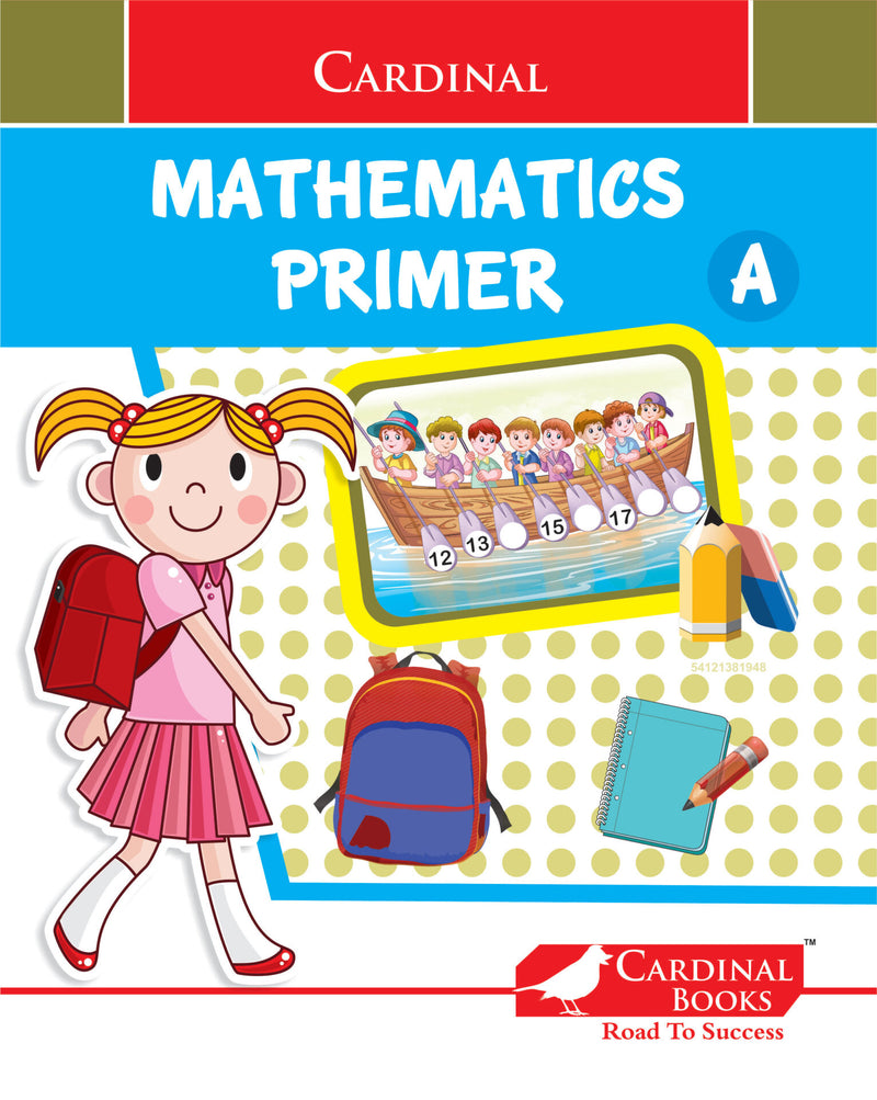 Cardinal Mathematics Primer A|Junior KG|Pattern &amp; Shapes|Number 1-50|Fun Learning Maths Activity Book| Ages 3-6 Years - Distacart