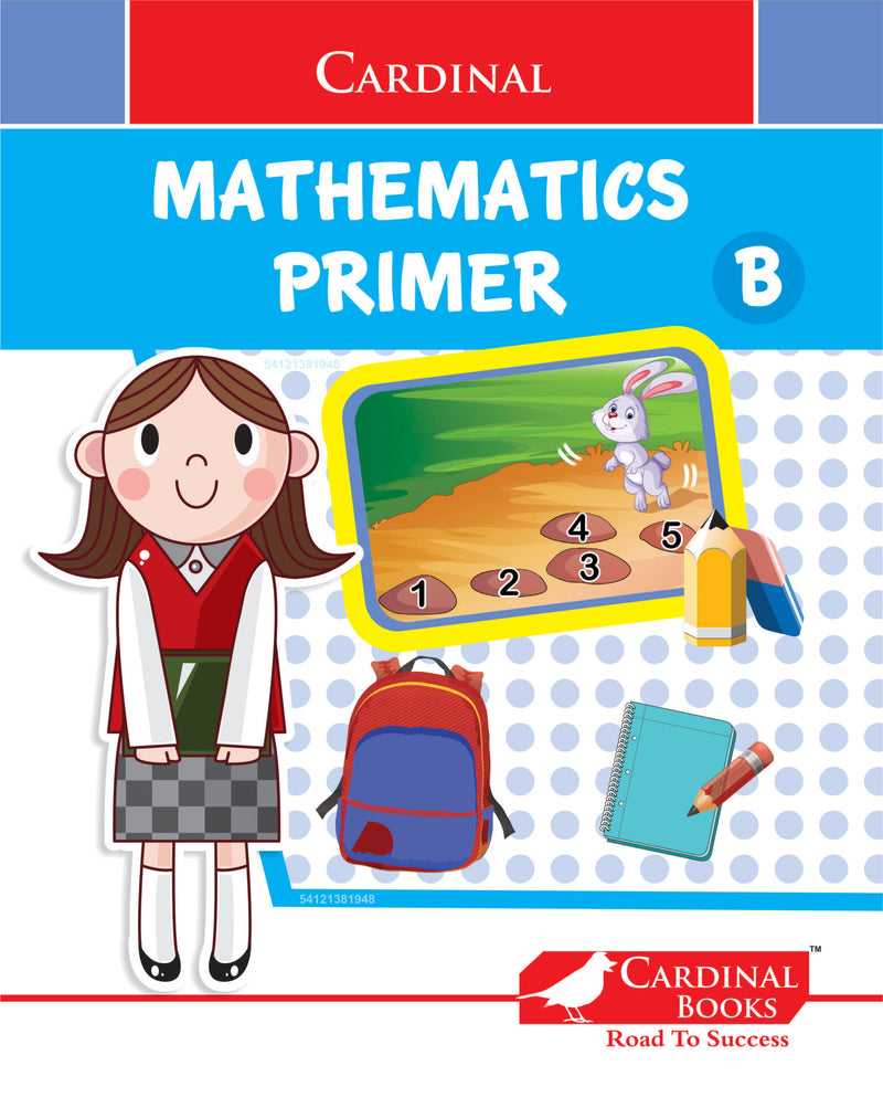 Cardinal Mathematics Primer B|Senior KG|Pattern &amp; Shapes|Number 1-100|Skip Counting|Fun Learning Maths Activity Book| Ages 3-7 Years - Distacart