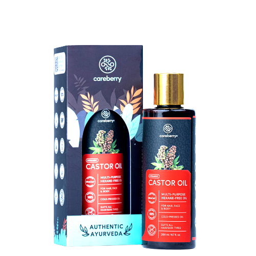 Careberry Organic Hexane-Free Organic Castor Oil For Hair, Face & Body - Distacart