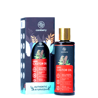Careberry Organic Hexane-Free Organic Castor Oil For Hair, Face & Body - Distacart