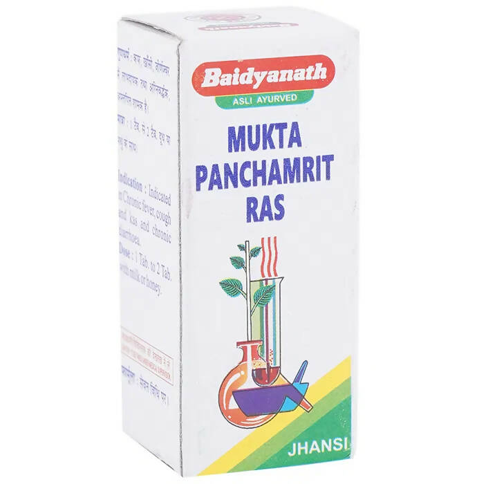Baidyanath Jhansi Mukta Panchamrit Ras Tablets - Distacart