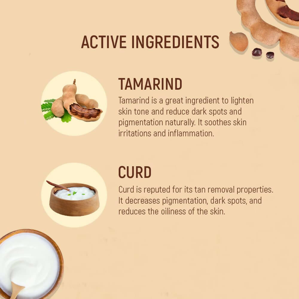 Salon in a Box De-Tan with Tamarind and Curd Face Pack - Distacart