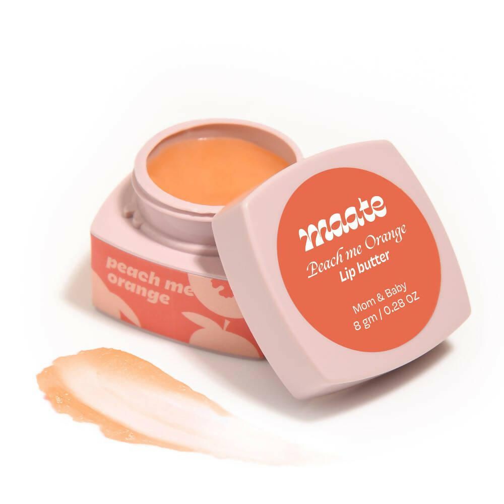 Maate Lip Butter | Packed with Vitamin C For Ultra Moisturized Lips | Enriched with Peach And Orange - Distacart