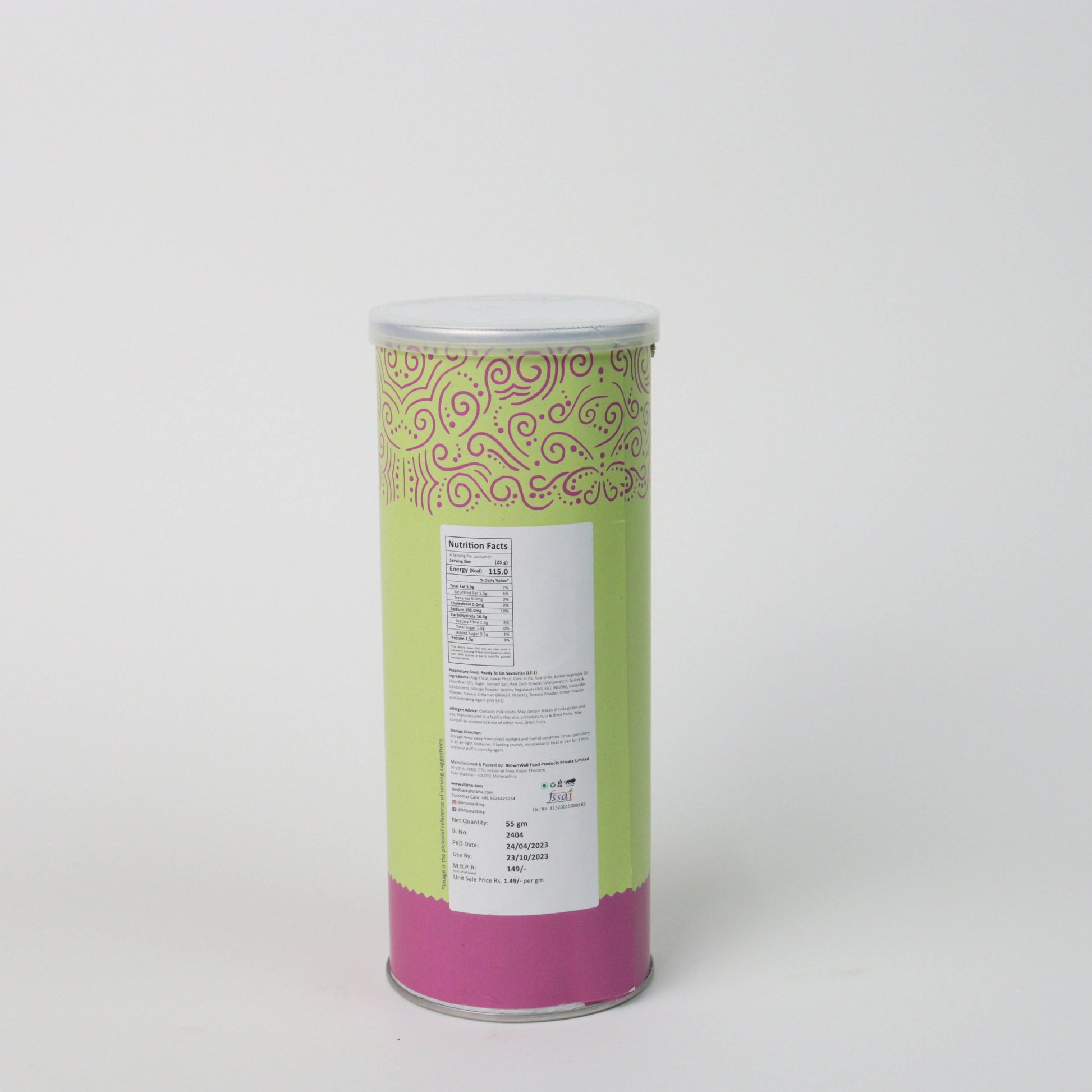 Dibha - Honest Snacking Ragi Puffs - Distacart