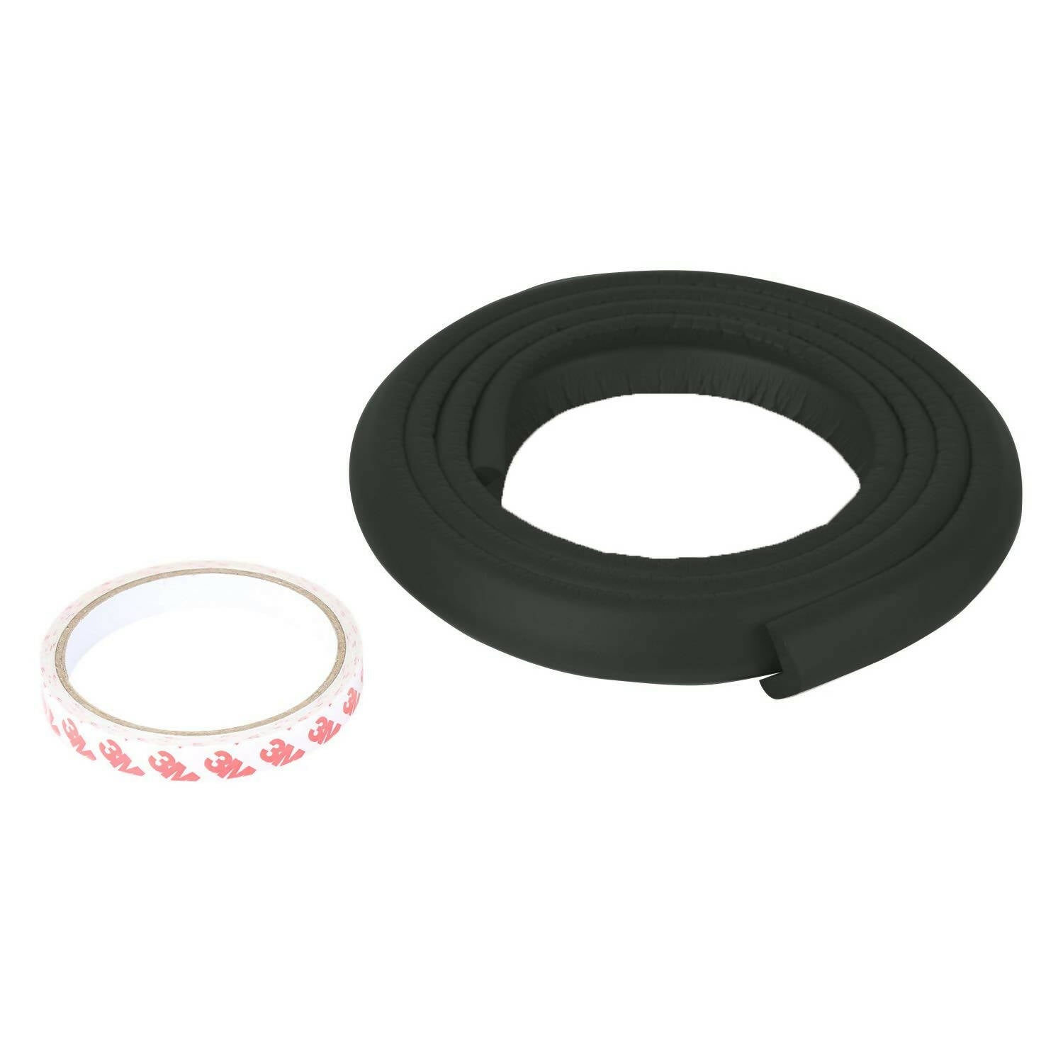 Safe-O-Kid Unique High Density L-Shaped 2 Mtr Long 4 Edge Guard Strips- Black - Distacart