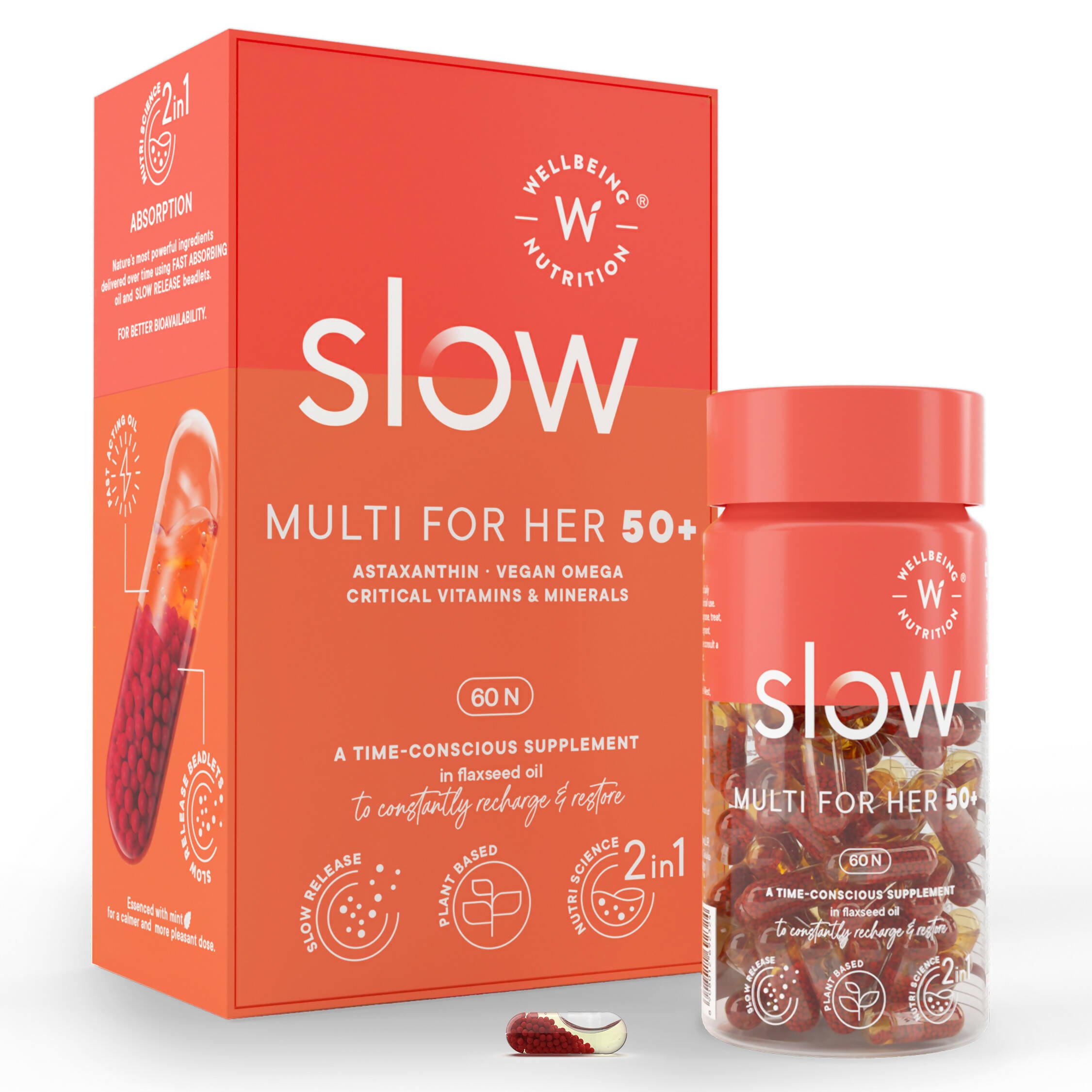 Wellbeing Nutrition Slow | Multivitamin for Her 50+ Capsules - Distacart
