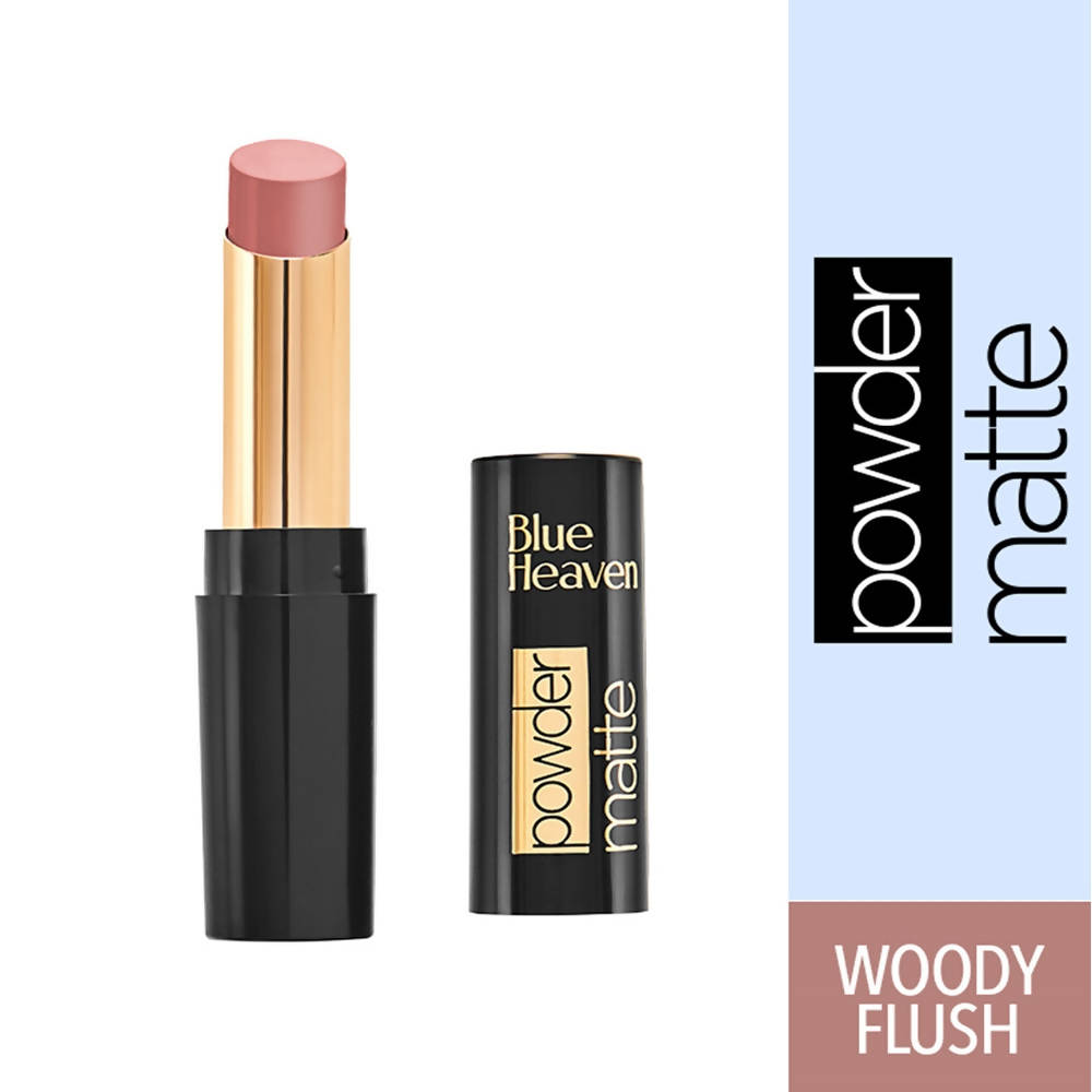 Blue Heaven Powder Matte Lipstick Woody Flush 3.5 gm