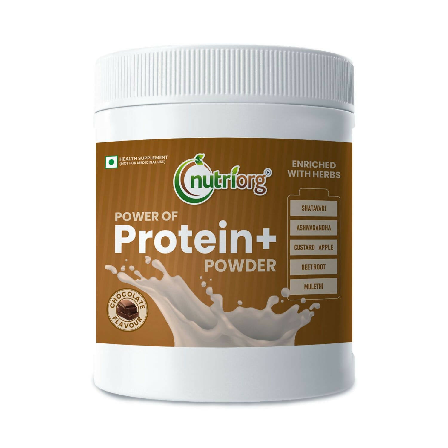 Nutriorg Protein Plus Chocolate Flavor Powder - Distacart