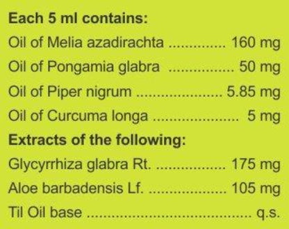 Charak Pharma Imupsora Oil Ingredients