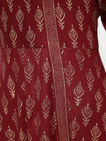 Thumbnail for Cheera Angrakha All Over Butta Foil Printed Kurta With Beautiful Border Design