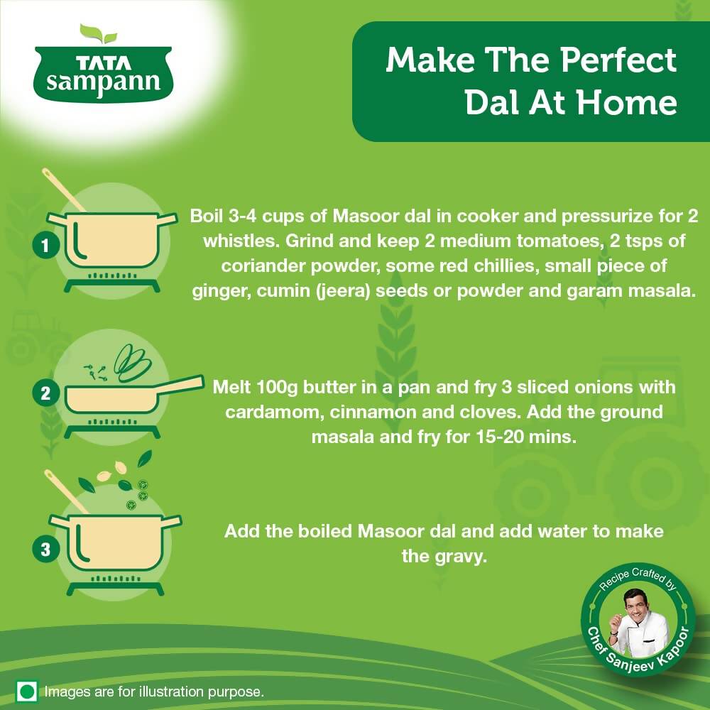 Tata Sampann Unpolished Masoor Dal - Distacart