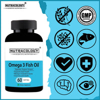Thumbnail for Nutracology Omega 3 Fish Oil 1000mg Capsules with Fish oil EPA + DHA Enriched Sofgels - Distacart