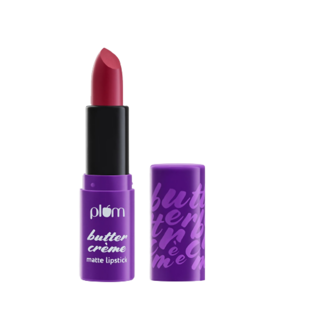 Plum Butter Crème Matte Lipstick Rouge Riot - 128 (Rouge Pink) - Distacart