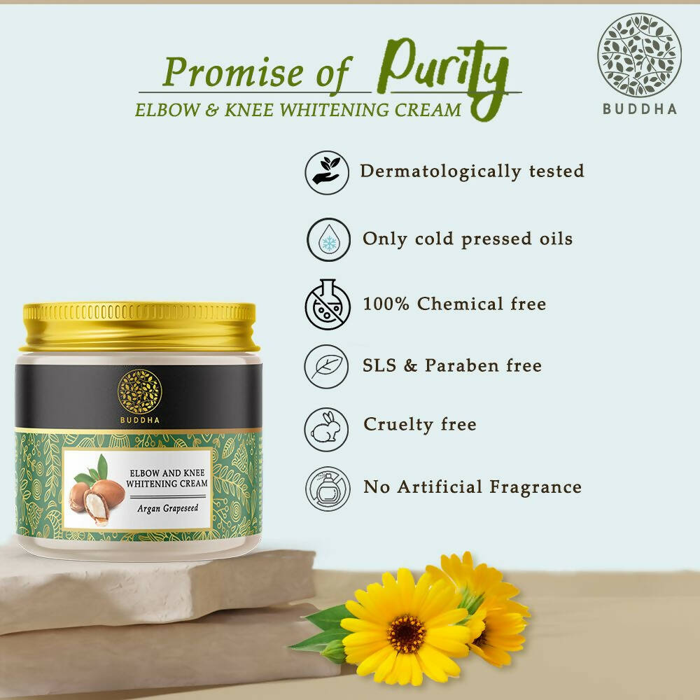 Buddha Natural Elbow And Knee Whitening Cream - Distacart