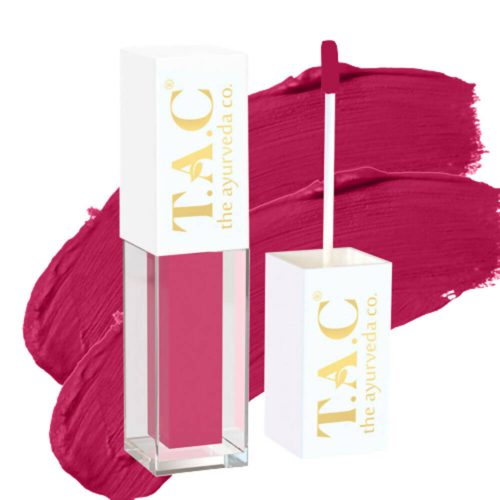 TAC - The Ayurveda Co. Liquid Matte Cosmic Pink Lipstick - Distacart