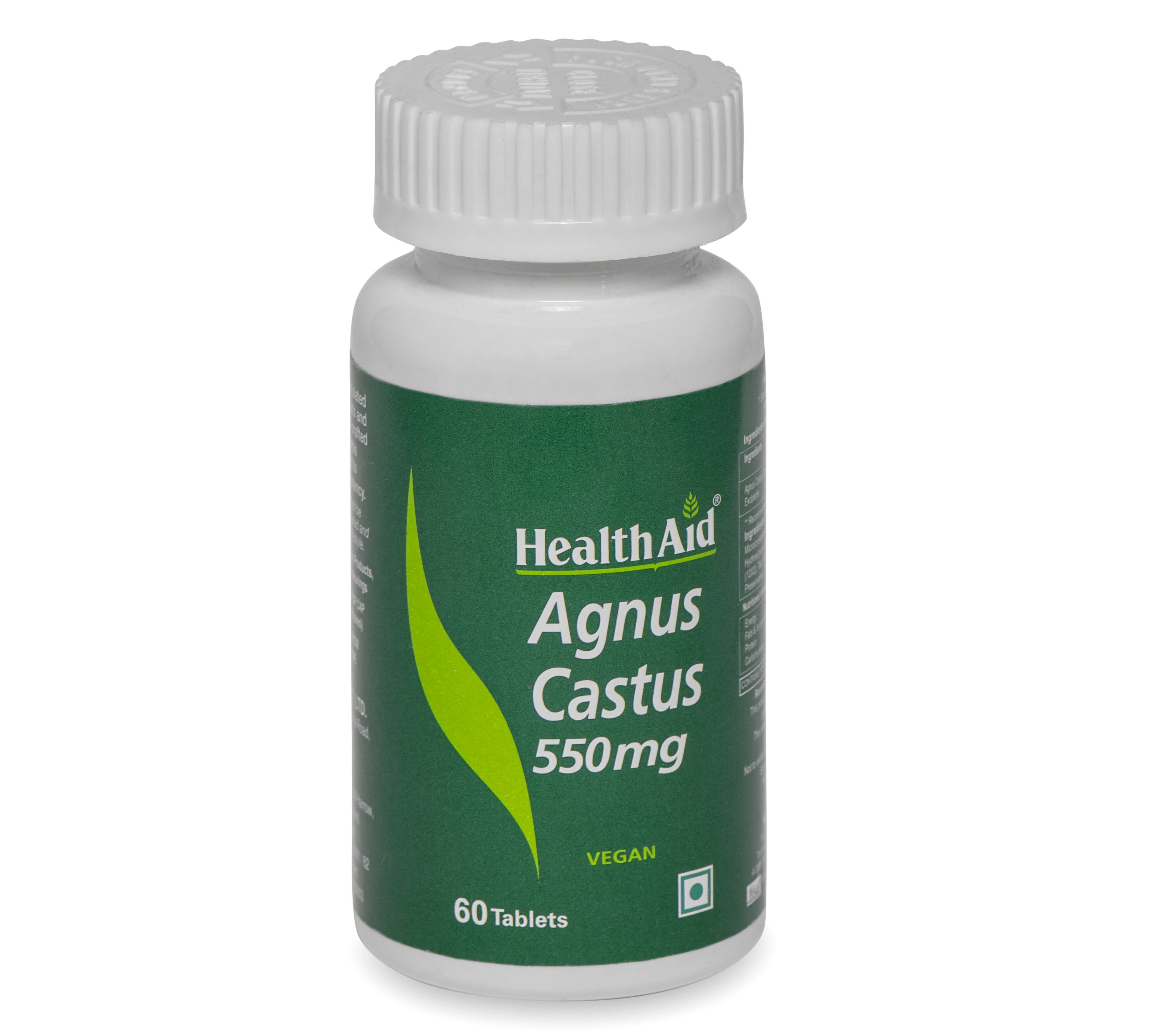 HealthAid Agnus Castus 550 mg Tablets - Distacart