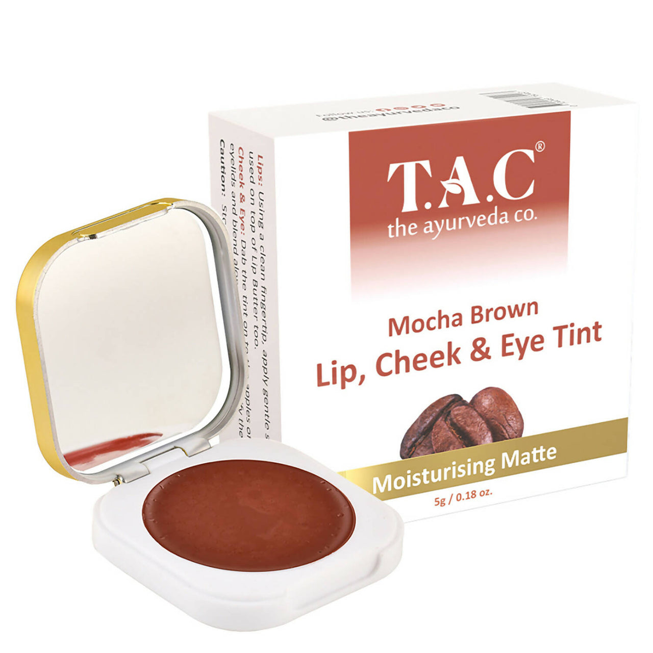 TAC - The Ayurveda Co. Brown Mocha Lip, Cheek & Eye Tint - Distacart