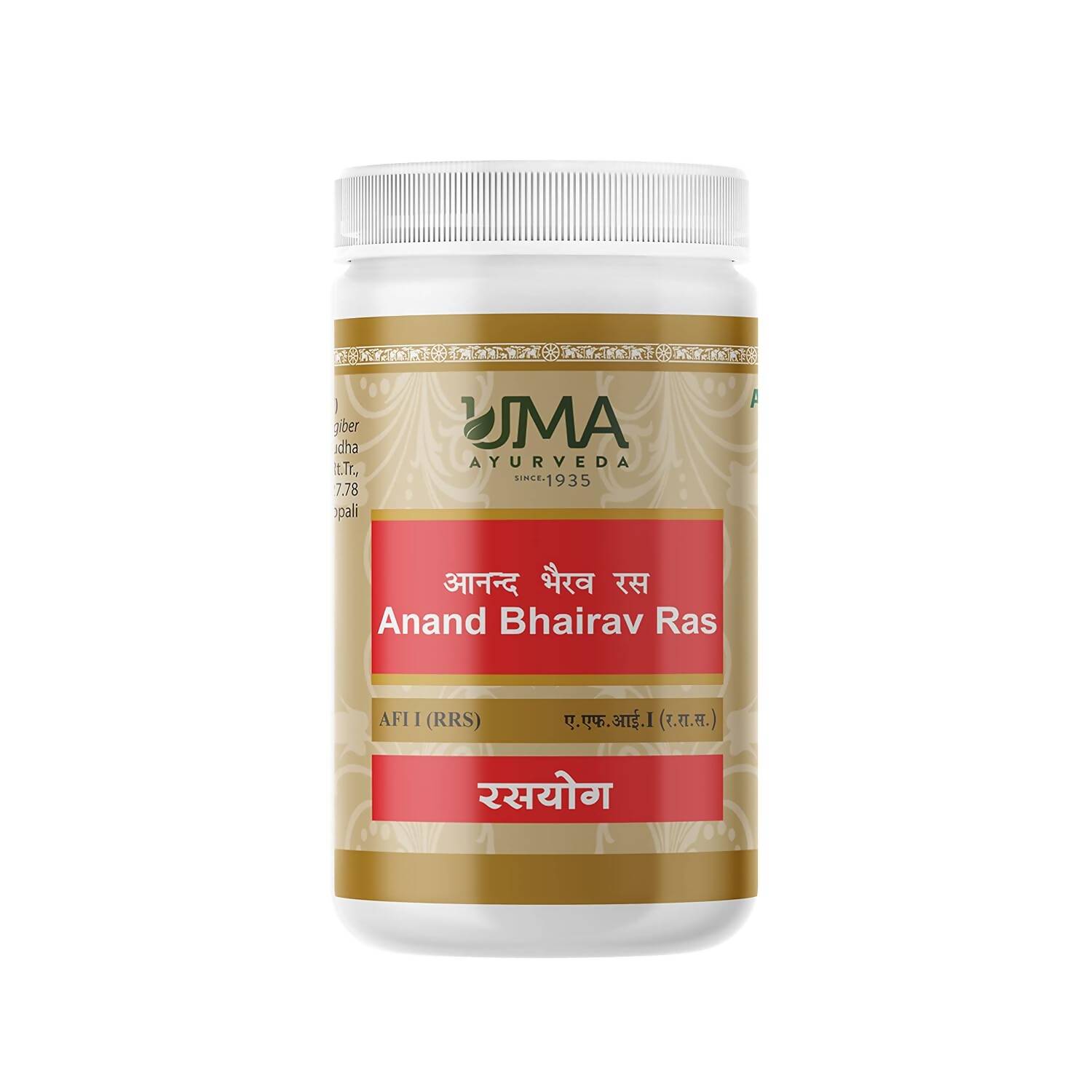 Uma Ayurveda Anand Bhairav Ras Tablets - Distacart