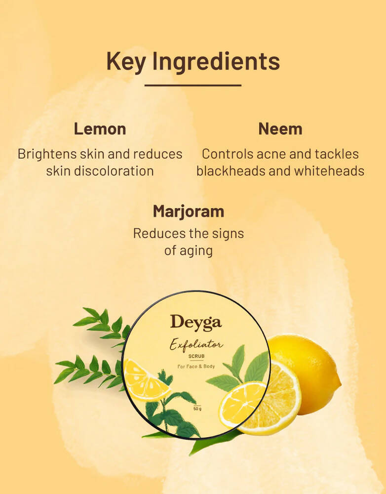 Deyga Face & Body Exfoliator Scrub - Distacart