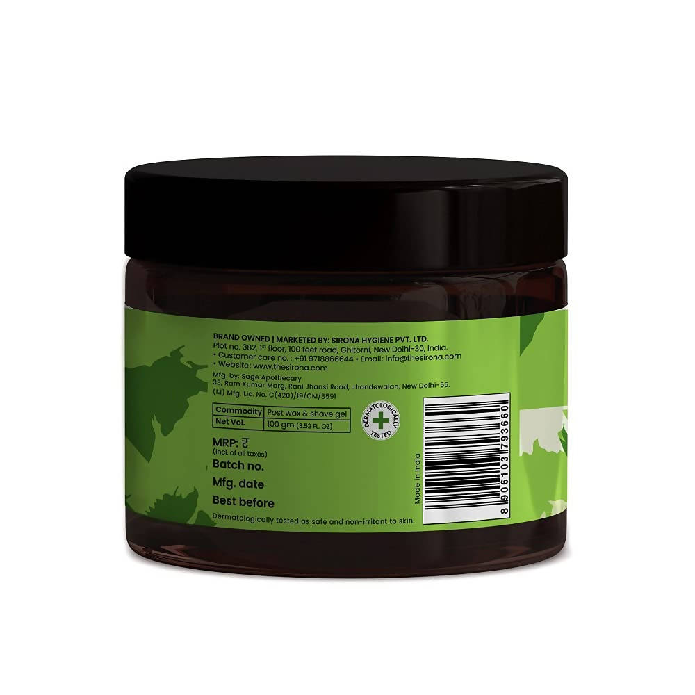 Sirona Aloe Vera Post Wax & Shave Gel - Distacart
