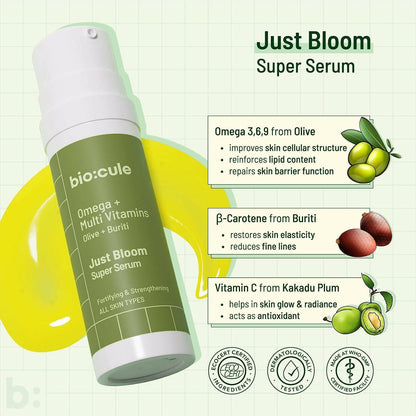 Biocule Just Bloom Super Fortifying Face Serum - Distacart