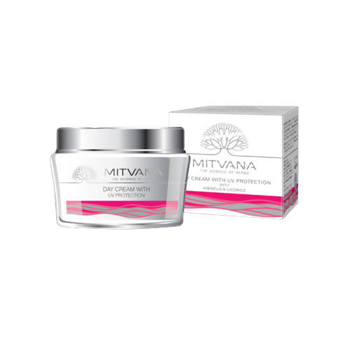 Mitvana Day Cream with UV Protection (with Hibiscus & Licorice) - Distacart