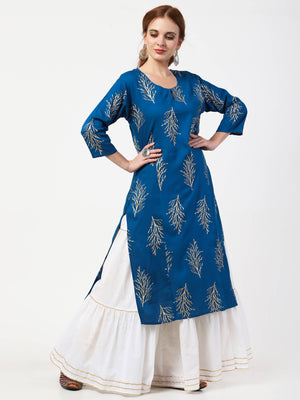 Cheera Kurta with Skirt & Embroidered Dupatta Set (CH111KSD) - Distacart