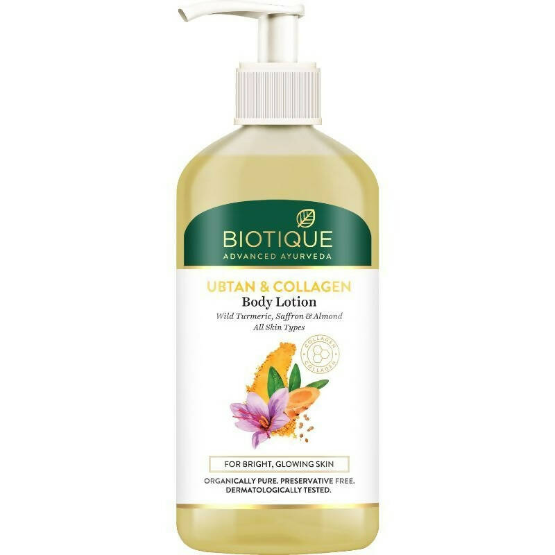 Biotique Advanced Ayurveda Ubtan & Collagen Body Lotion - Distacart