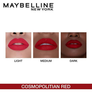 Maybelline New York Color Sensational Creamy Matte Lipstick / 643 Cosmopolitan Red - Distacart