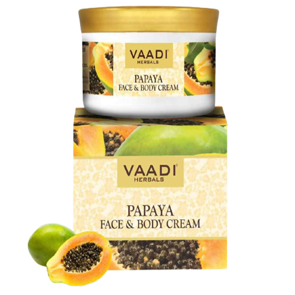 Vaadi Herbals Papaya Face and Body Cream - Distacart