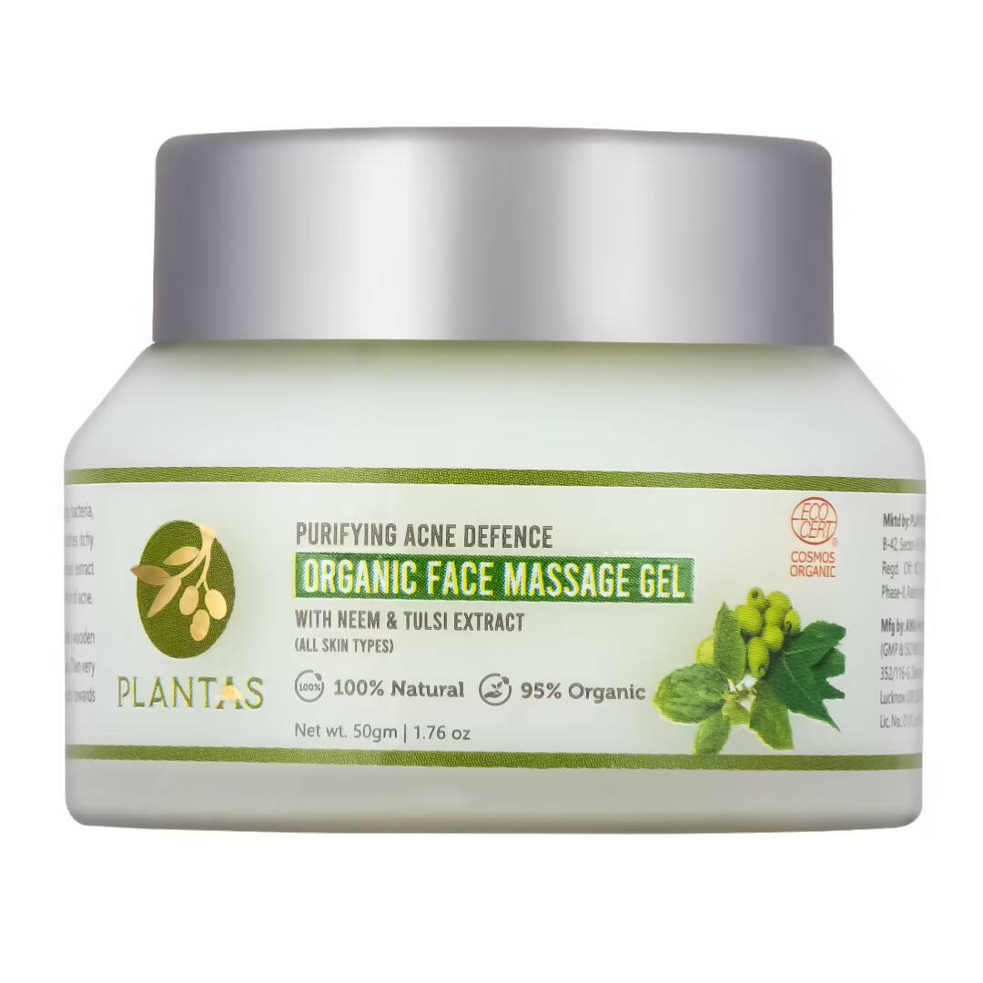Plantas Purifying Acne Defence Organic Face Massage Gel - Distacart