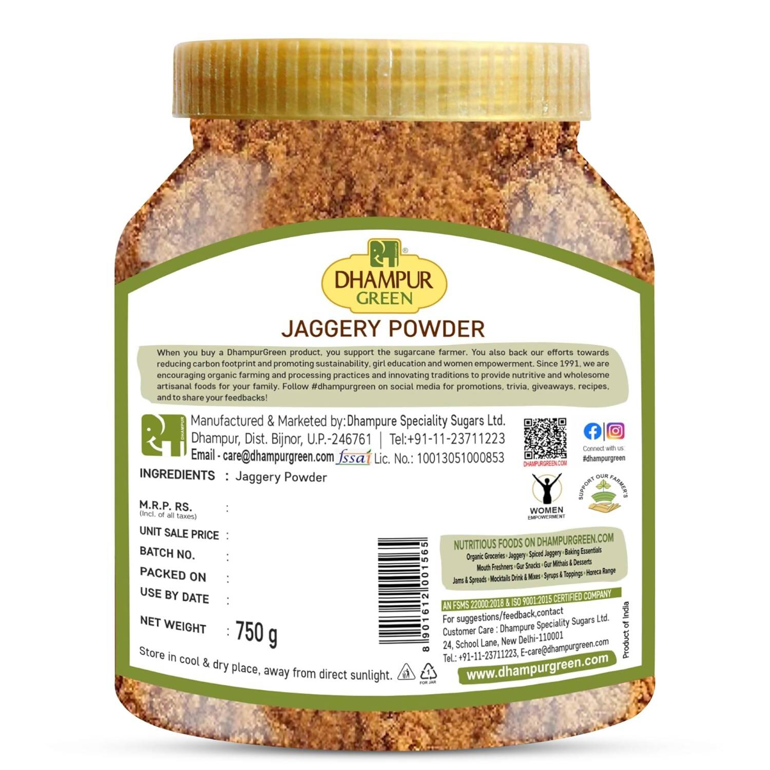 Dhampur Green Jaggery Powder - Distacart